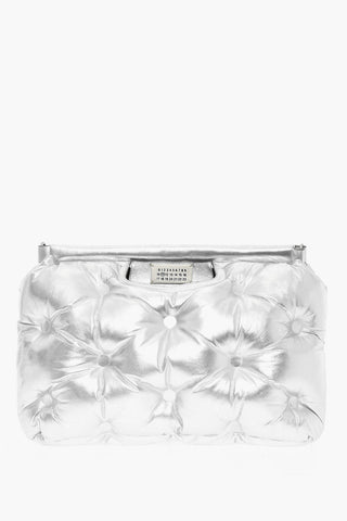 MM11 Metallic Leather GLAM SLAM Bag with Padded Design