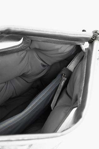 MM11 Metallic Leather GLAM SLAM Bag with Padded Design