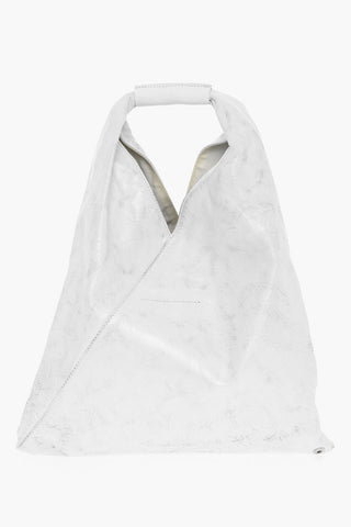 MM6 Acid Wash-Effect Leather JAPANESE Shoulder Bag