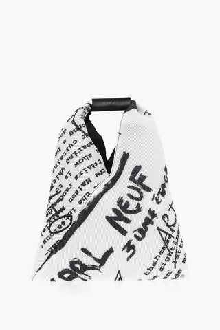 MM6 Printed Japanese Bag with Leather Trim