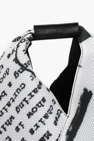 MM6 Printed Japanese Bag with Leather Trim