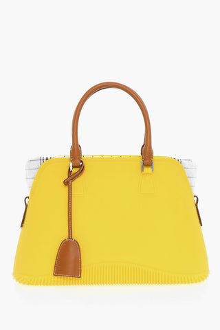 MM11 Rubber 5AC Bag with Leather Trims and Checked Detail
