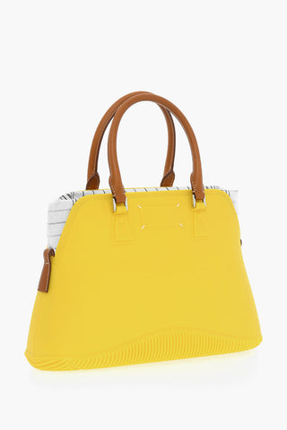 MM11 Rubber 5AC Bag with Leather Trims and Checked Detail