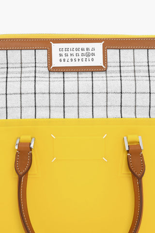 MM11 Rubber 5AC Bag with Leather Trims and Checked Detail