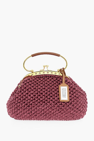 MM11 Braided Design S.W.A.L.K. Handbag with Leather Trims