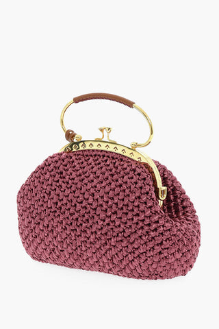MM11 Braided Design S.W.A.L.K. Handbag with Leather Trims