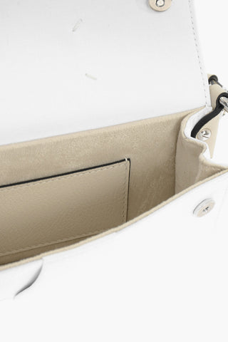 MM11 Borsa a Spalla in Pelle Martellata e Cotone