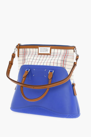 MM11 Rubber 5AC Bag with Leather Trims and Checked Detail