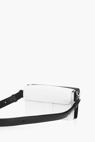 MM11 Textured Leather Two-Tone Shoulder Bag