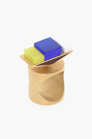 MM11 Brass Ring with Multicolor Details