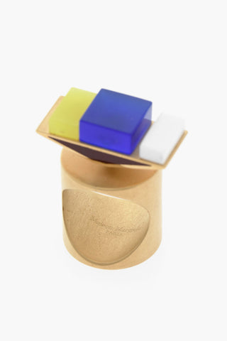 MM11 Brass Ring with Multicolor Details