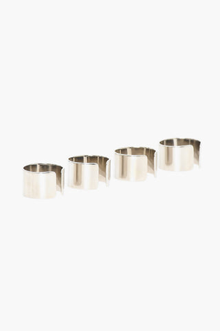 MM6 Set di 4 Anelli a Fascia 