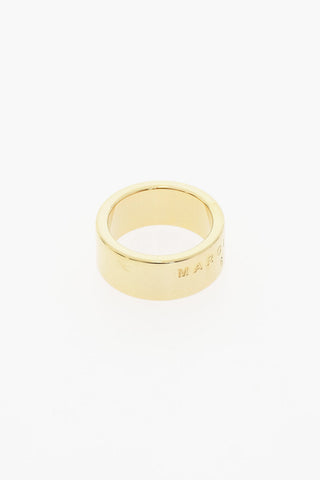 MM6 Golden Effect Banded Ring