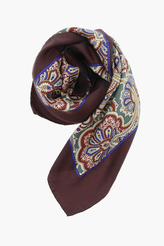 MM1 Paisley Motif Silk Foulard