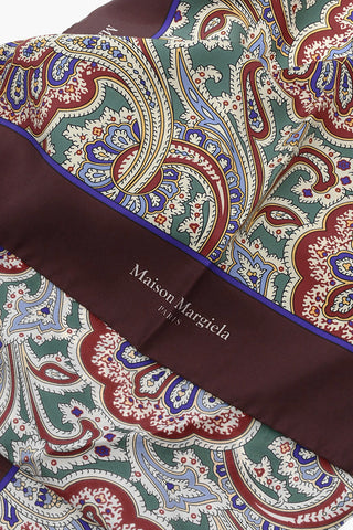 MM1 Paisley Motif Silk Foulard