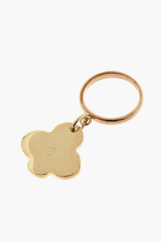 MM6 Golden Brass Ring with Pendant