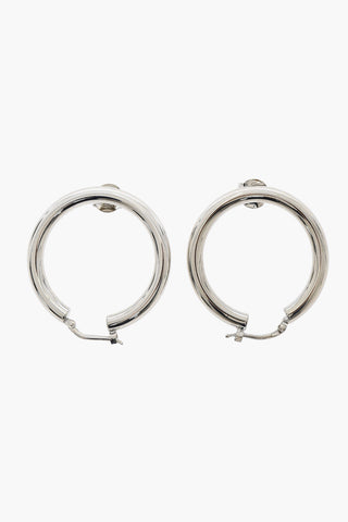 MM6 Silver-Tone Hoop Earrings