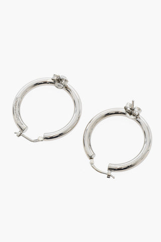 MM6 Silver-Tone Hoop Earrings