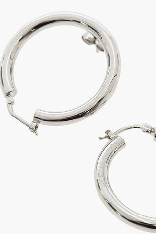 MM6 Silver-Tone Hoop Earrings