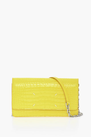 MM11 Crocodile Effect Leather Crossbody Bag with Internal Card Slots