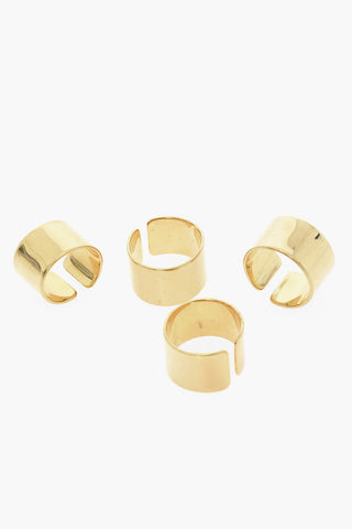 MM6 Golden-Effect 4 Pairs Of Banding Rings Set