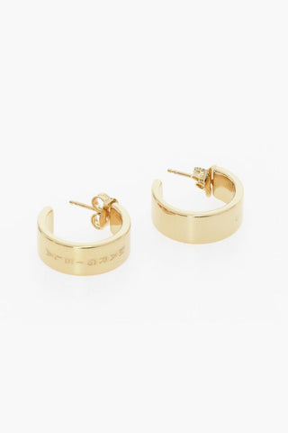 MM6 Golden Brass Earrings