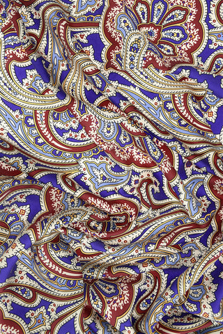 MM1 Foulard in Seta in Motivo Paisley
