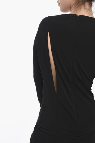 Abito Girocollo con Dettaglio Cut Out