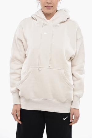 Brushed Cotton-Blend Hoodie with Patch Pocket