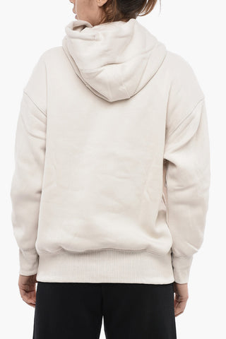 Brushed Cotton-Blend Hoodie with Patch Pocket