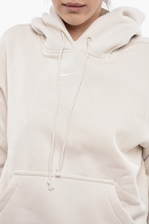 Brushed Cotton-Blend Hoodie with Patch Pocket