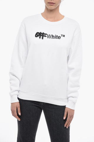 Brushed Cotton SPRAY Crewneck Sweatshirt