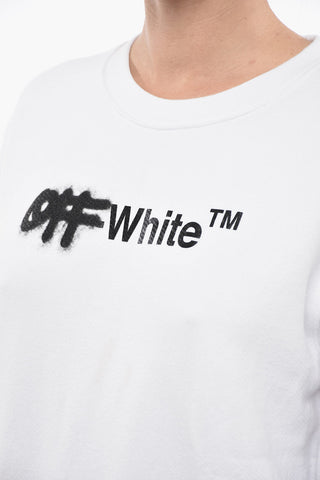 Brushed Cotton SPRAY Crewneck Sweatshirt