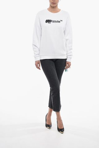 Brushed Cotton SPRAY Crewneck Sweatshirt