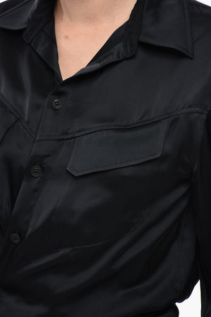 Satinbluse TWIST Mit Drapierung