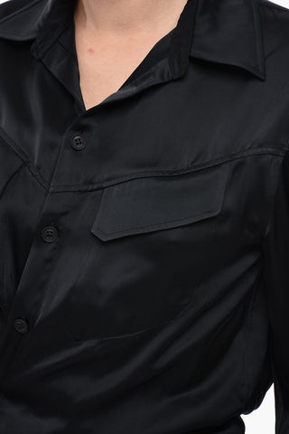 Satinbluse TWIST Mit Drapierung