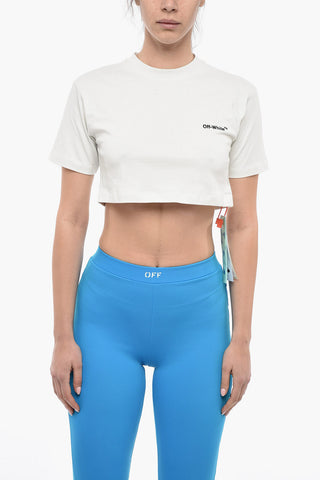 Embroidered Logo Cropped FOR ALL Crewneck T-shirt