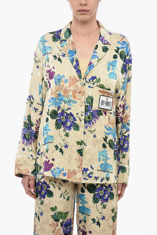 Camicia A Maniche Lunghe PAJAMA Con Stampa Floreale 