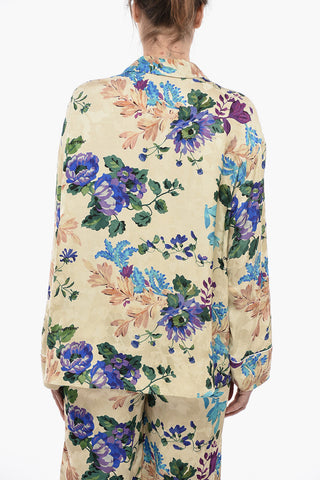 Camicia A Maniche Lunghe PAJAMA Con Stampa Floreale 