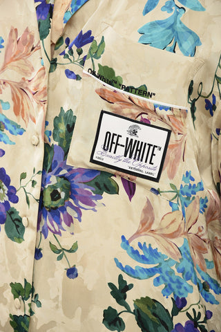 Camicia A Maniche Lunghe PAJAMA Con Stampa Floreale 