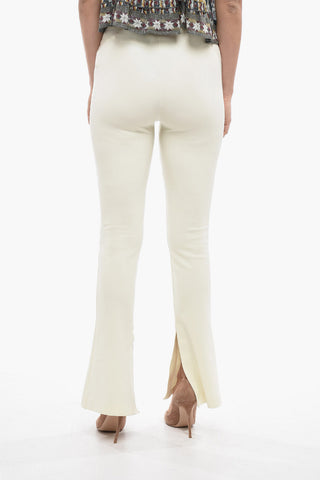 Flare-Fit-Leggings SPLIT Mit Logo-Print