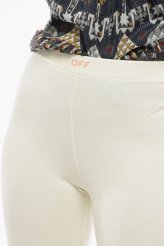 Flare-Fit-Leggings SPLIT Mit Logo-Print