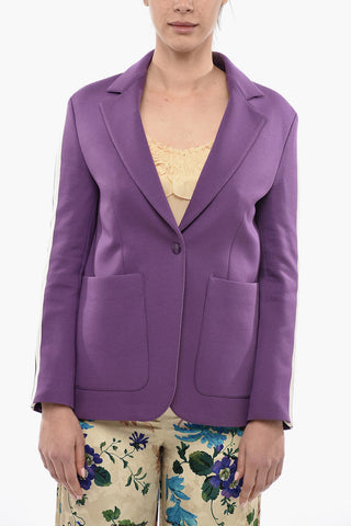 Half-Lined TRACK Blazer With Contrasting Blazer