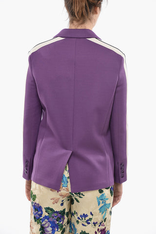 Half-Lined TRACK Blazer With Contrasting Blazer