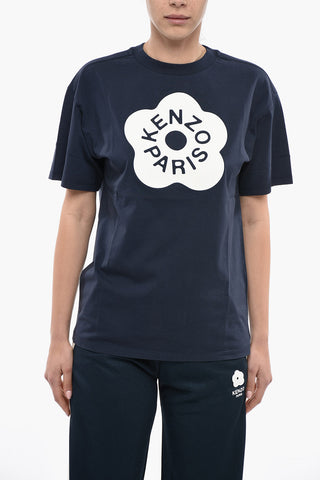 T-Shirt Girocollo BOKE FLOWER Oversized con Stampa