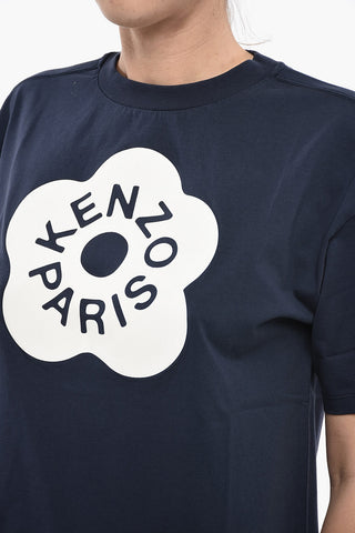 T-Shirt Girocollo BOKE FLOWER Oversized con Stampa