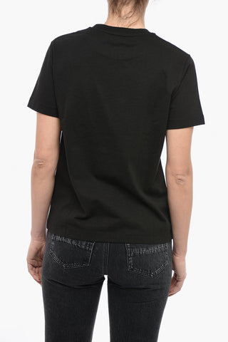 Crew Neck Loose Fit T-Shirt with Printed Logo