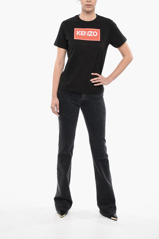 Crew Neck Loose Fit T-Shirt with Printed Logo