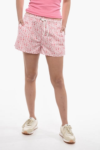 Shorts in Nylon Monogram con Coulisse