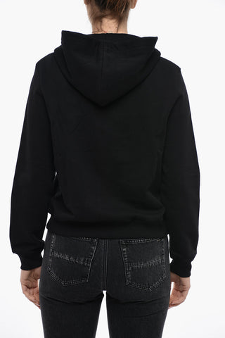 COUTURE! Brushed Cotton Zipped Sweatshirt with Toy Detail